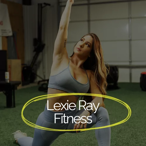 Lexie Ray Fitness one-page simple website built with WordPress for performance and ease of use